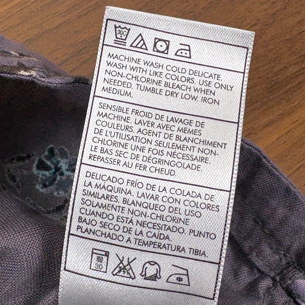 Hurley Black Top Floral Print Gray‎ Skirt Dress Cutout Back Slvless Womens Small - Picture 7 of 11